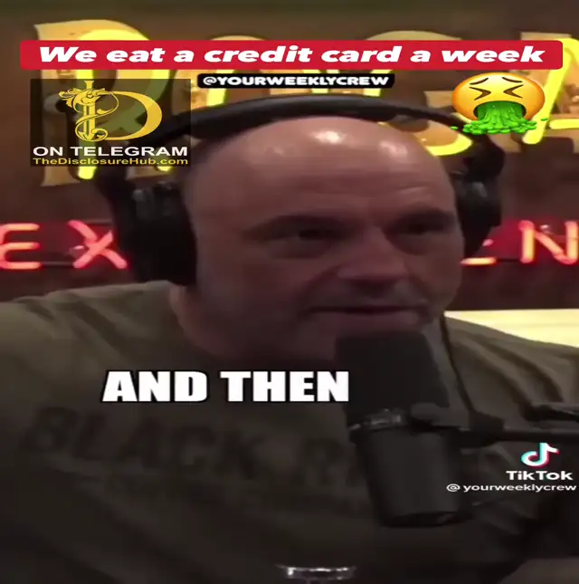 We literally eat a credit card a week of plastic