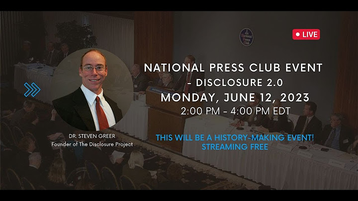 Monday, June 12, 2023! Dr. Greer's Groundbreaking National Press Club Event!