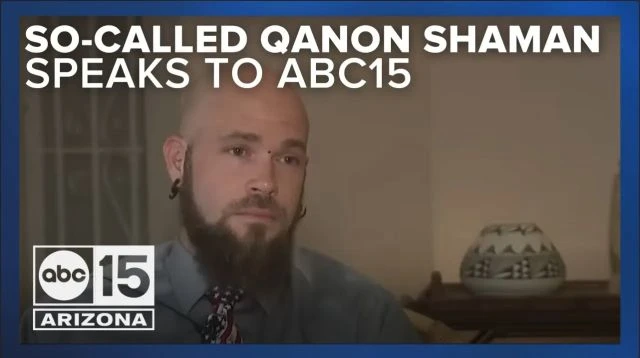 Jacob Chansley speaks with ABC15 after former President Trump's indictment