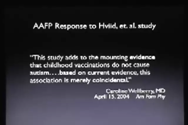 Mercury, Autism - Global Vaccine Agenda (2005) Dr. David Ayoub