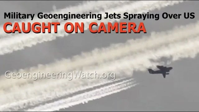 Caught On Camera, Military Geoengineering Jets Spraying Over US