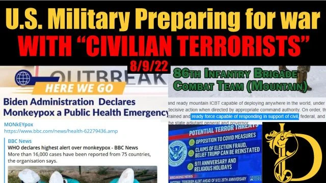 Is the Military Preparing for war with civilians? Is Money pox going to be the Grab?