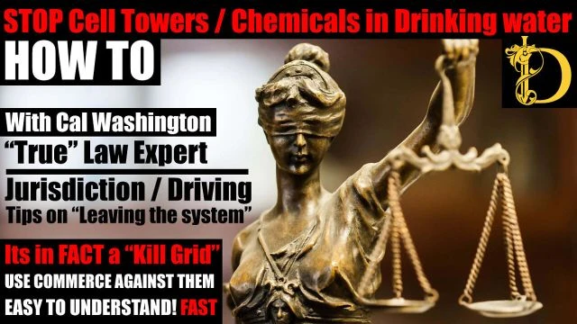 How to use the REAL law to stop Cell Towers and Chemicals in drinking water - Cal Washington