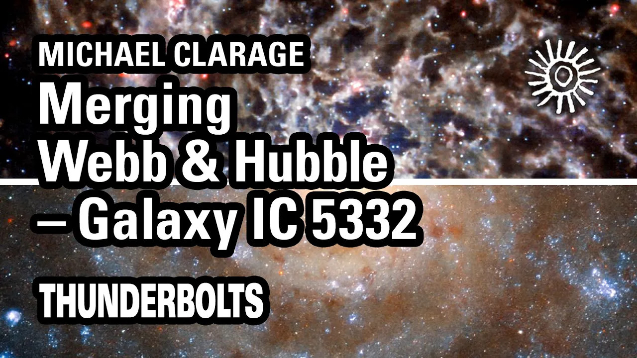 Michael Clarage: Merging Webb & HubbleGalaxy IC 5332