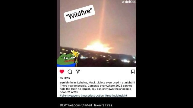 DEW Weapons Started Hawaii's Fires