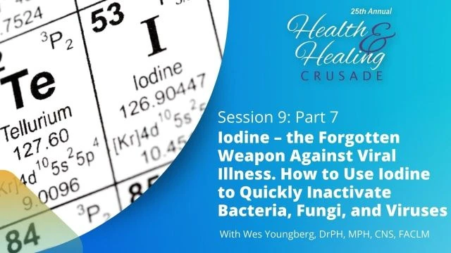 Iodine  the Forgotten Weapon Against Viral Illness. How to Use Iodine to Quickly Inactivate Bacteria, Fungi, and Viruses  - Part 7 / with Dr. Wes Youngberg
