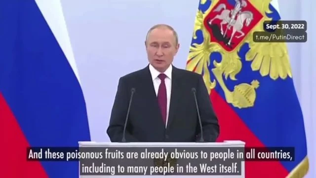 PUTIN: Western elites are destroying Western society with gender madness and blatant Satanism.