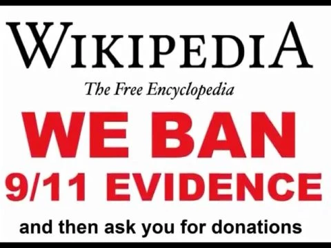 Wikipedia BANS 9/11 EVIDENCE