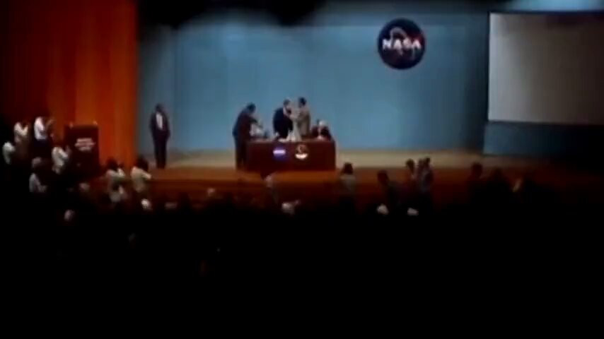 illuminatibot - On September 16, 1969, a press conference was held for the 3 NASA astronauts returning from their mission to the Moon.   ''Everyone expects to see 3 heroes full of enthusi...