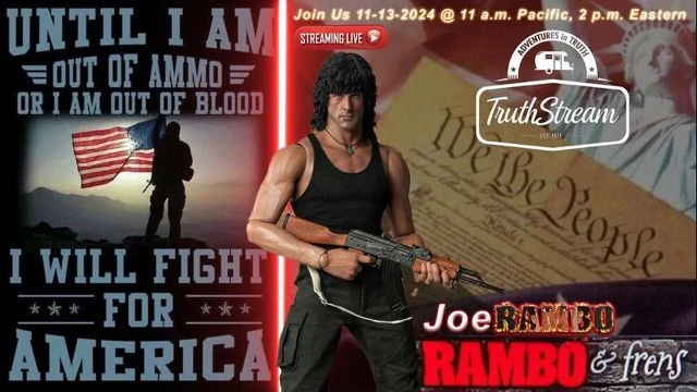 Joe Rambo joins us live 11/13 11 am pacific 2 pm eastern