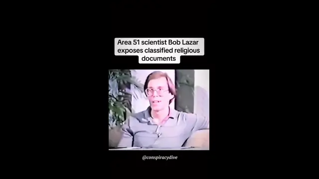 BOB LAZAR TALKING ABOUT CLASSIFIED RELIGIOUS DOCUMENTS