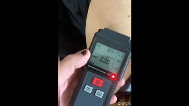 Vaxxed idiot vs EMF meter