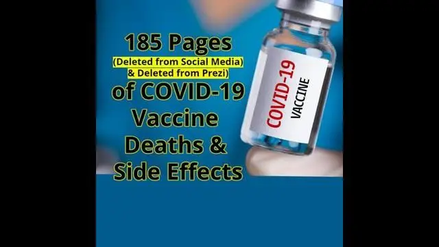 185 Pages of COVID-19 Vaccine Deaths & Side Effects