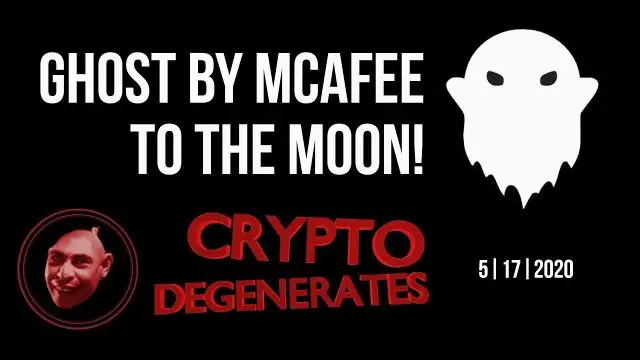 GHOST BY MCAFEE TO THE MOON! Money For Nothing With Golden Ratio + LATEST NEWS AND LIFE LESSONS