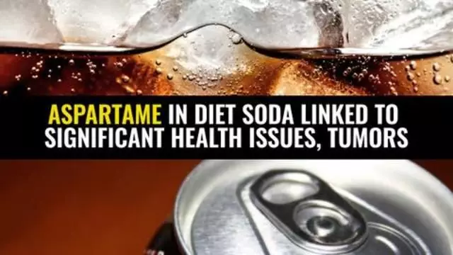 Aspartame in diet soda linked to significant health issues, tumors