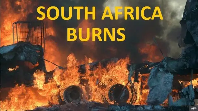South Africa burns ...