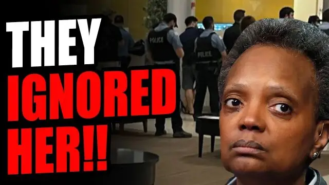 WATCH! Cops TURN THEIR BACKS On Chicago Mayor Lori Lightfoot As She Spoke During This Gathering..
