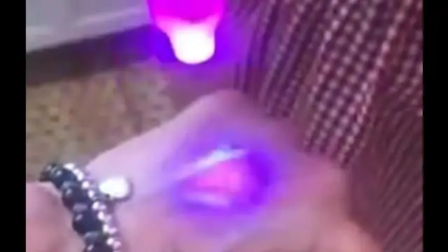 GLOWING VEINS - Is this why they are putting up black lights?