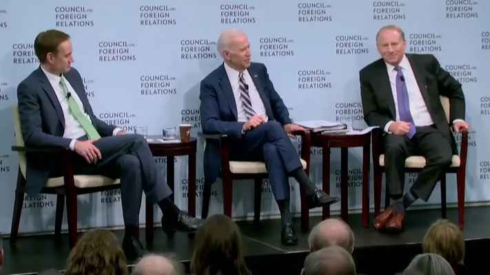 Joe Biden Brags About Withholding Ukraine Aid in Council on Foreign Relations