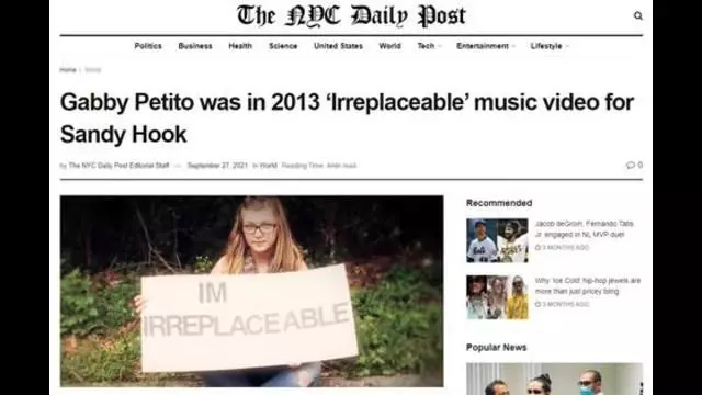 GABBY PETITO WAS IN 2013 MUSIC VIDEO TRIBUTE TO SANDY HOOK !!! [PETITO CASE IS AN FBI/CIA BLACK OP]