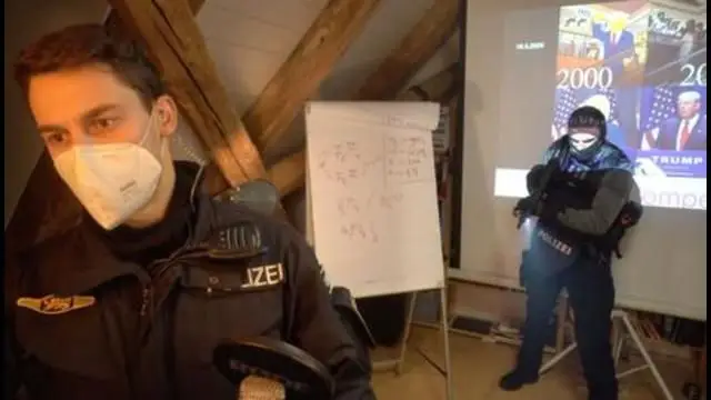 GERMAN CHEMIST DR ANDREAS NOACK WAS ARRESTED BY AN ARMED POLICE UNIT DURING YOUTUBE LIVE STREAM