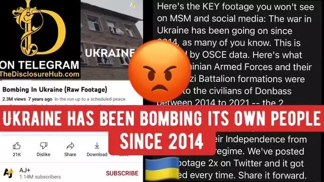 Ukraine Has Been Bombing its own dissidents since 2014