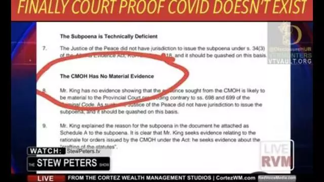 COURT PROOF COIVD DOES NOT EXIST