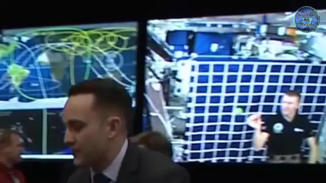 George Bush visits NASA, we see them faking ISS footage