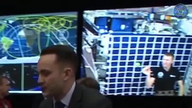 George Bush visits NASA, we see them faking ISS footage