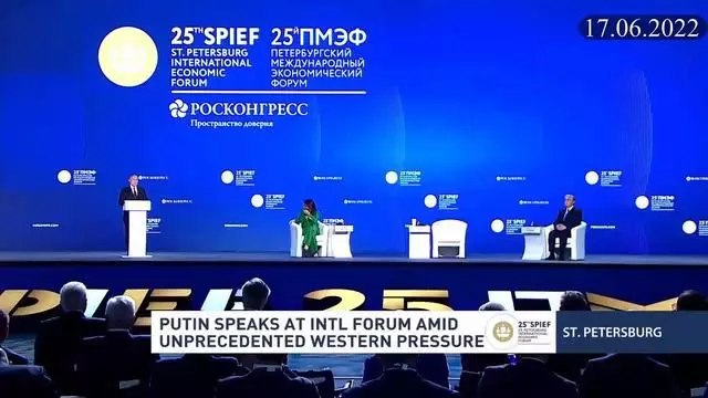 Putin gives key address at SPIEF 2022 plenary session (Full Speech) 17.06.2022