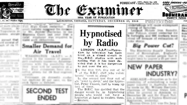 The Media Experimented with Television Hypnosis Back in 1946
