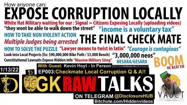 GK Raw Talk EP003: Disclosure Hub on Telegram Bitchute