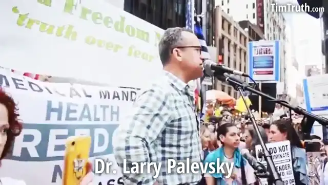 Dr- Larry Palevsky at NYC Medical Freeedom Rally