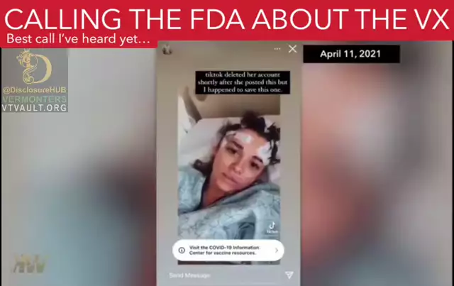 Calling the FDA about the Vax