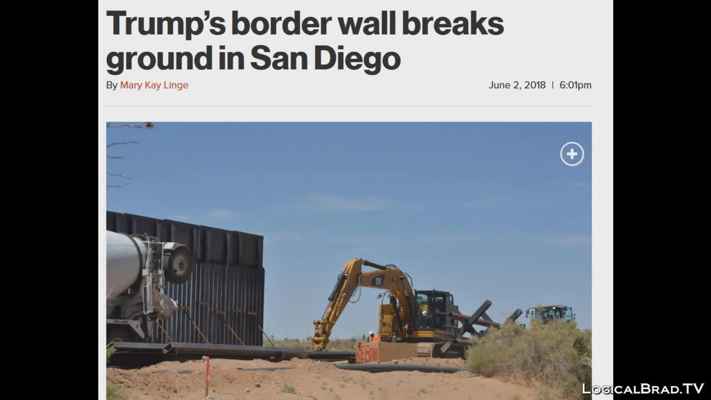 Occupy Democrats Caught Lying About Trumps Border Wall