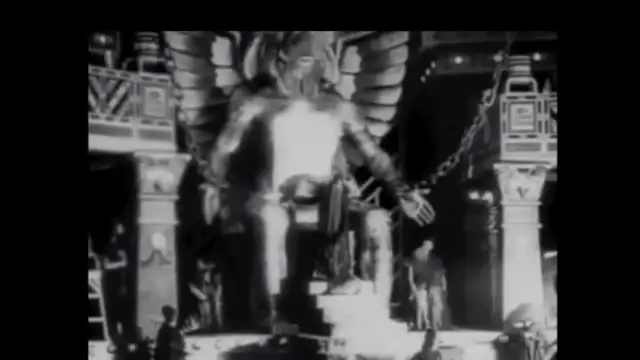 Old movie showing fake or real child sacrifice-