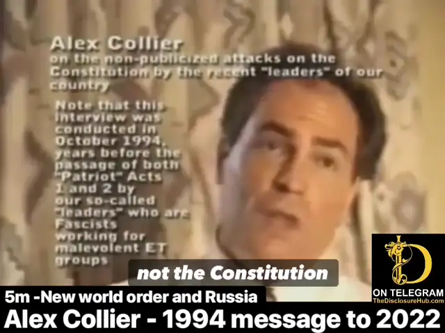 Alex Collier on the Constitution, etc…