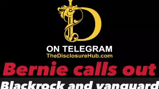Bernie calls out Black Rock and Vanguard in UK speech