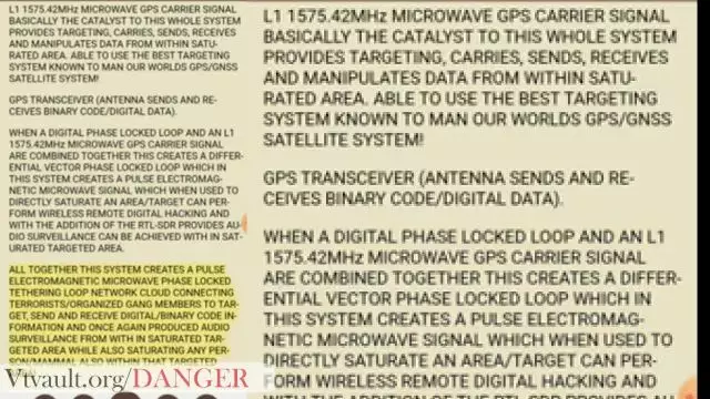 GPS SIGNAL - HOW IT IS RESPONSIBLE EMF:RF ATTACKS