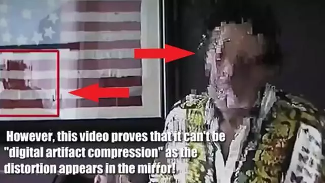 Hologram distortion, camera problems or reptilian shapeshifter?