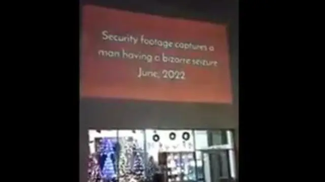 PASSIONATE TRUTHERS USE PROJECTOR IN THE LOCAL MALL