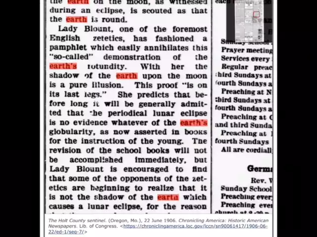 NEWSPAPERS FLAT EARTH ARTICLES FROM THE 1800