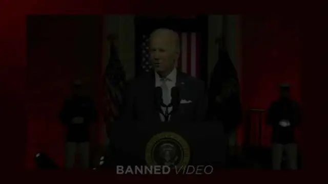Biden's Red Lit Speech With CGI Marines