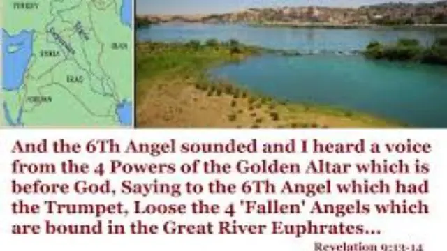 What are they hearing under the drying Euphrates River?