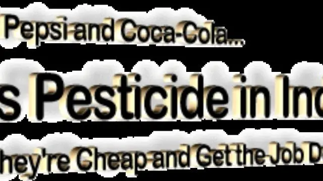 Pepsi and Coke used as a pesticides in India