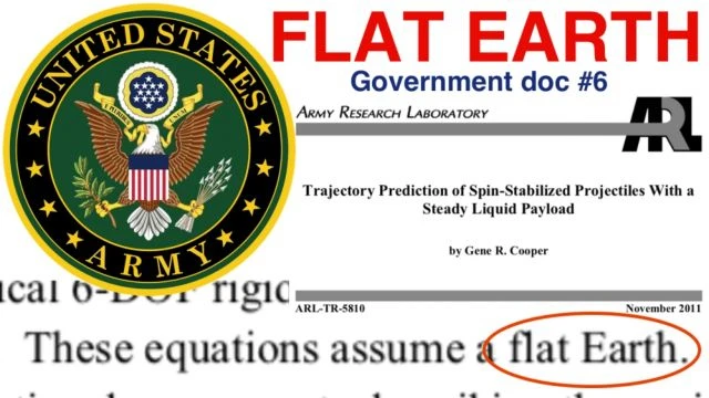 GOVERNMENT DOCUMENTS ADMIT FLAT EARTH