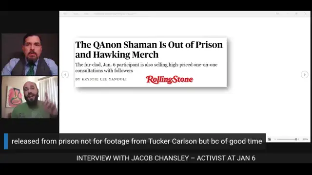 Interview with Jacob Chansley - Activist at Jan. 6