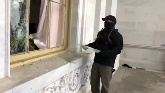 WHO IS THIS MAN DESTROYING PROPERTY?!?!?!?