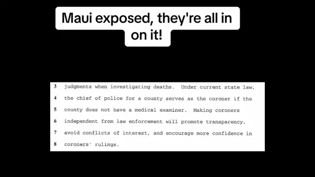 EVERYONE NEEDS TO WATCH THIS VIDEO ABOUT THE MAUI FIRES!   PLZ WATCH & SHARE!