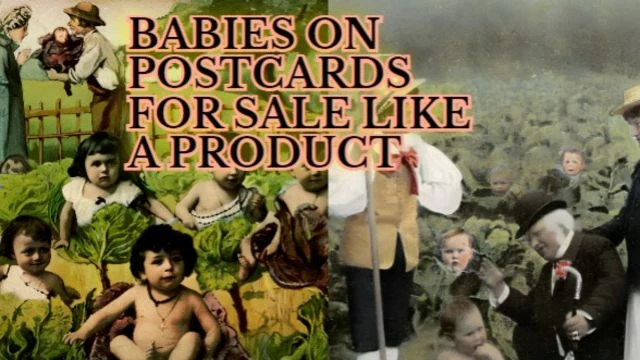 VINTAGE POSTCARDS WITH BABIES FOR SALE